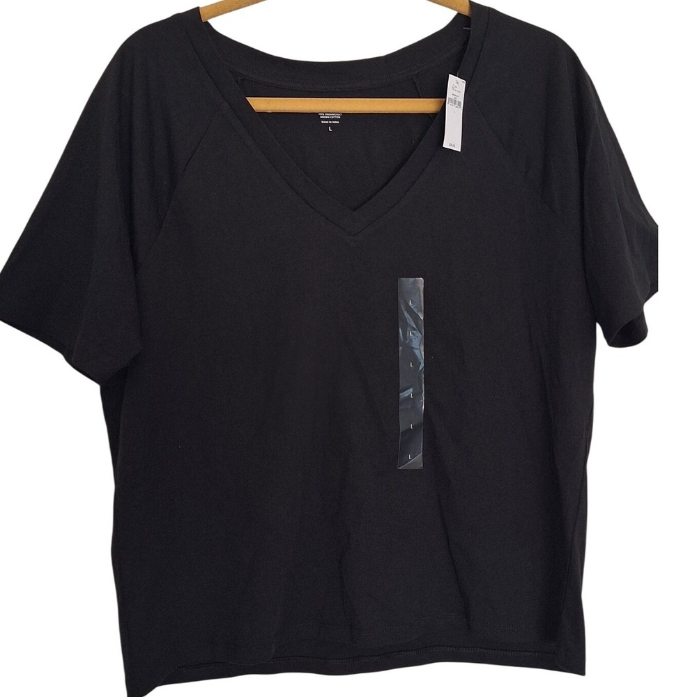 Banana Republic Organic Cotton Black Top Women's L